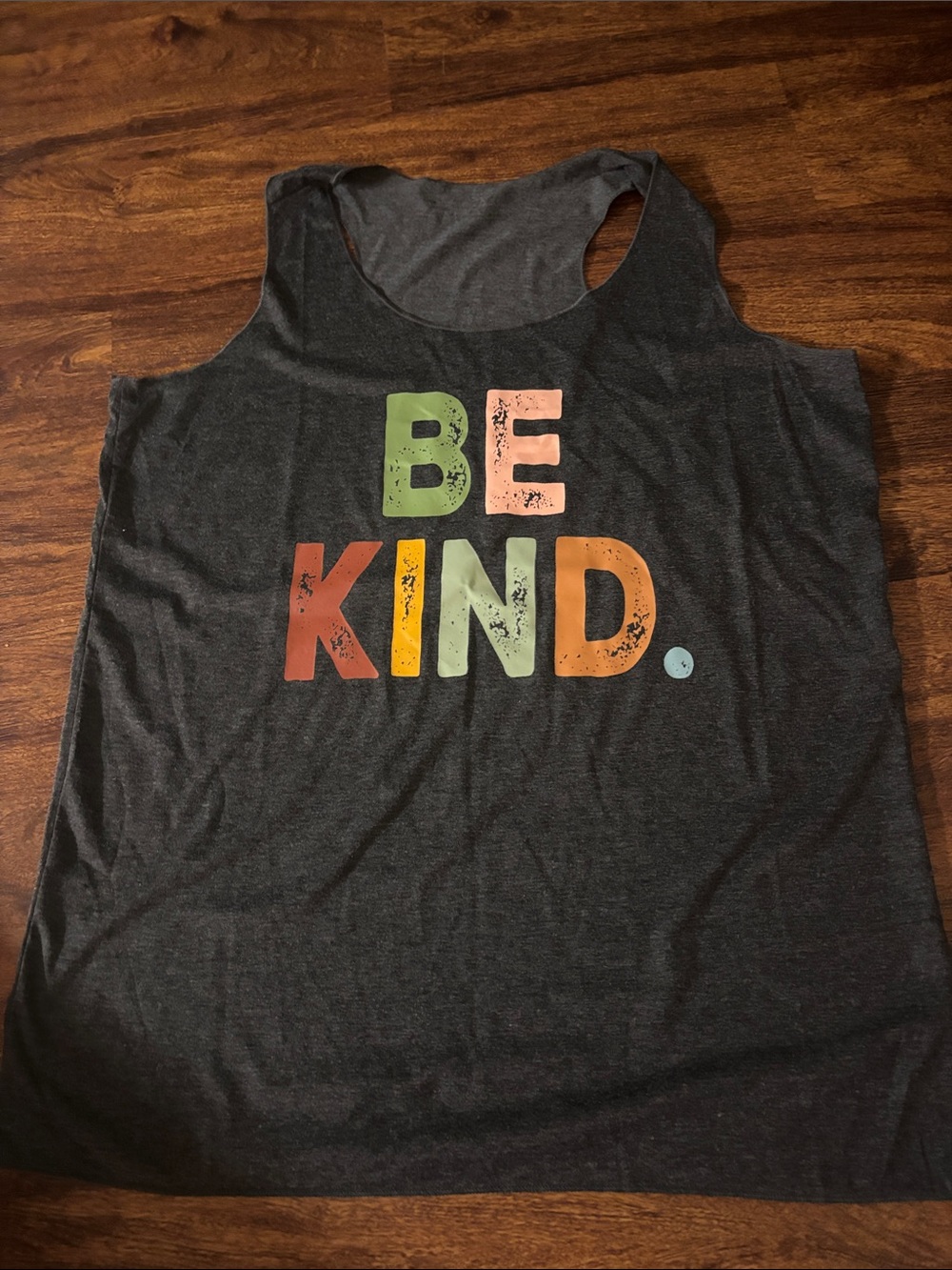 Be Kind Graphic Tank Top - Multicolor Text